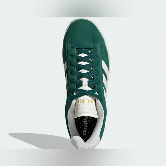 Adidas Grand Court Alpha 00s sneakers - 9 green suede with white stripes - Picture 3 of 11
